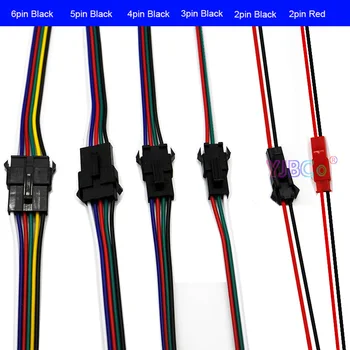5 çift 2pin / 3pin / 4pin/5pin / 6pin JST LED Konnektörler SM Erkek ve Dişi Tek renk RGB CCT RGBW RGBWW LED Şerit Bağlantısı