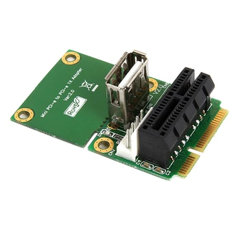 Mini PCI E Pcı Express 1X Yükseltici Kart USB arabirim adaptörü 4Pin Güç Kaynağı Destekler Tam Boy Yarım Yükseklik