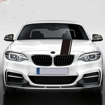 M Performans BMW 2 Serisi İçin F45 F46 Gran Tourer Kapı Yan Şerit Etek Sticker Araba Kaput dikiz aynası Kaput Vücut Çıkartması