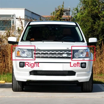 Otomatik ışık kapakları Land Rover Freelander 2 2007-2012 için araba far kapağı abajur lambası cam Lens çantası sol