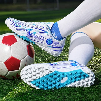 Profesyonel futbol Ayakkabıları Gençlik çocuk kaymaz Çim Eğitim futbol ayakkabıları Ultra hafif FG / TF kaymaz Aşınma Sneakers