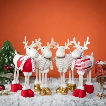 Navidad ev dekor Noel öğeleri bebek cüceler Ürünleri heykelcik oyuncaklar süsler hediyeler Noel dekorasyon ren geyiği geyik