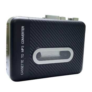 1 Takım Kaset Teyp MP3 Müzik Dönüştürücü USB Kaset Yakalama Walkman Kaset Çalar Siyah Plastik PC Olmadan