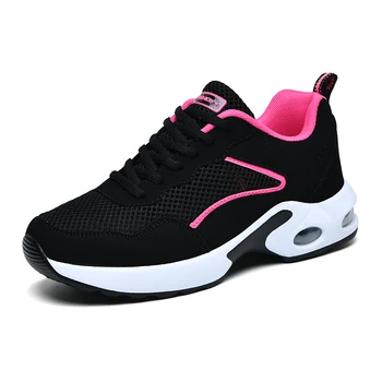 Kadın koşu ayakkabıları nefes alan günlük ayakkabılar dış mekan teli Tenis spor ayakkabı Rahat Yürüyüş Sneakers Wamen Tenis Masculino