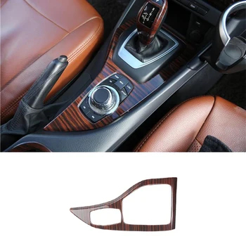 Soldan direksiyonlu Araba Sticker Konsol Vites Paneli krom çerçeve Trim Dekorasyon İçin BMW X1 E84 2014 2015