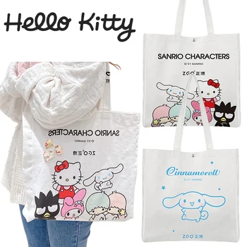 Sanrio Hello Kitty keten çantalar Kadın omuzdan askili çanta Sevimli Çanta Alışveriş Tote Casual Japon Karikatür Kitaplar Paketi El Çantası Yeni