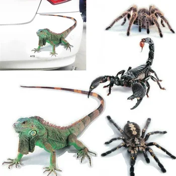 Araba-styling 3D Araba Sticker Çıkartma Hayvanlar Örümcek Gecko Akrepler Mercedes Benz İçin A180 A200 A260 W203 W210 W211 AMG W204 C R E r E r E r E r E r E r E r E r E R E