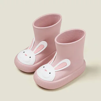 Kaymaz Su Geçirmez çocuk yağmur çizmeleri Bebek Yağmur Sezonu Orta buzağı yağmur ayakkabıları Bebek yağmur ayakkabıları kaymaz çocuk yağmur ayakkabıları