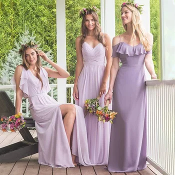 Özel Stil Elbise Şifon gelinlik modelleri 2023 Zarif Kolsuz Kat Uzunlukta Düğün Törenlerinde Vestidos Para Boda