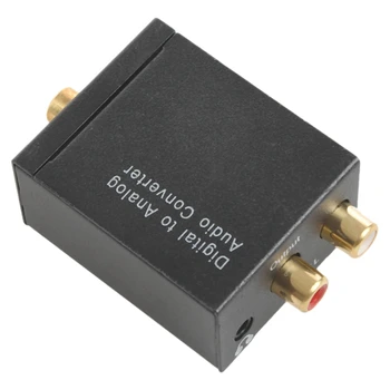 Dijital Analog ses dönüştürücü Amplifikatör Dekoder Fiber Optik Koaksiyel Sinyal Analog Stereo Ses Adaptörü 3.5 MM Jack 2Xrca