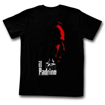 Godfather Kırmızı Portre Film Afiş T-Shirt %100 % Pamuk O-Boyun Yaz Kısa Kollu Rahat erkek tişört Boyutu S-3XL