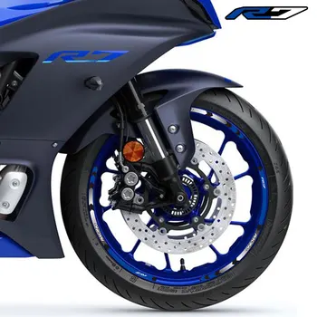Motosiklet Aksesuarları Sticker Jant Lastik Dekoratif Çıkartmaları Tekerlek Yansıtıcı Şerit Seti Yamaha YZF-R7 YZFR7 2022 2023 17 inç