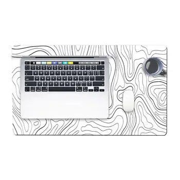 Büyük Mouse Pad Topografik Desen sümen klavye matı masa pedi fare altlığı masa dekoru Ekstra Büyük Mouse Pad Kaymaz