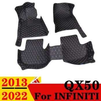 Araba Paspaslar Infiniti QX50 2013 14-2022 Su Geçirmez XPE Deri Özel Fit Ön ve Arka FloorLiner Kapak Otomobil Parçaları Halı