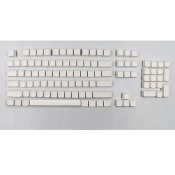 134 Tuşları Beyaz PBT Klavye Tuş DyeSubbed Keycaps Mekanik Klavye İçin